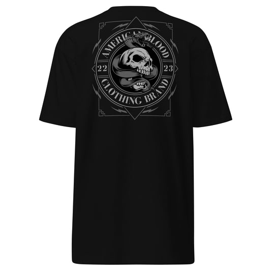 American Blood - Snake/Skull 2 - Men’s premium heavyweight tee