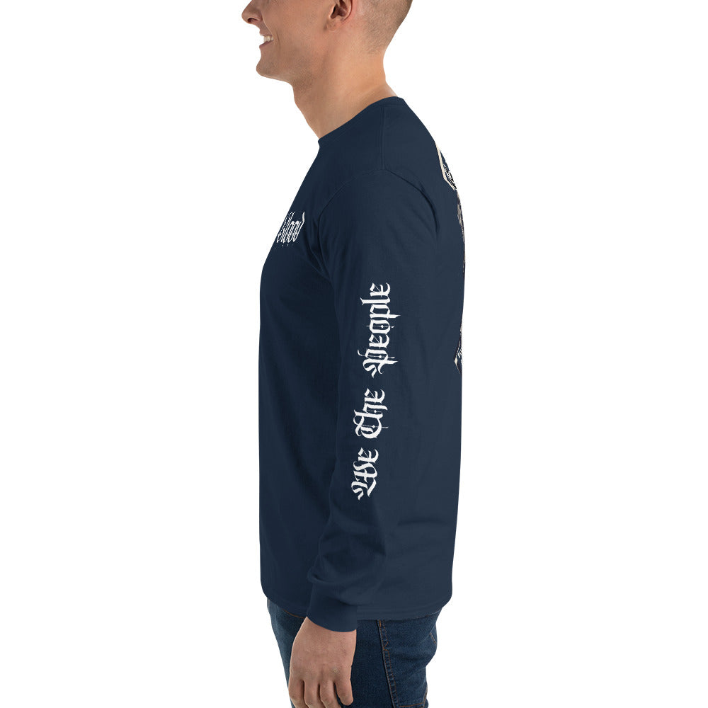 American Blood/True Born Sons of Liberty  - Skull Moto - Men’s Long Sleeve Shirt
